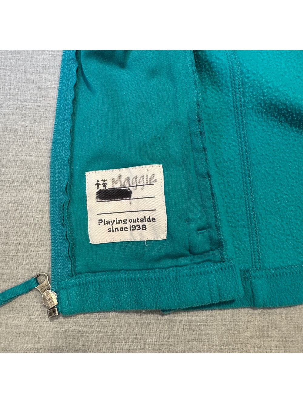 Columbia teal full zip fleece jacket - Picture 10 of 10